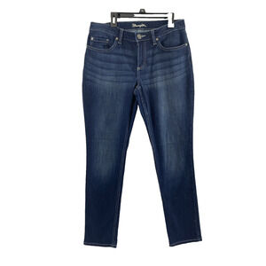 Wrangler Jeans Womens 8 M Dark Wash Denim Straight Stretch Cowgirl